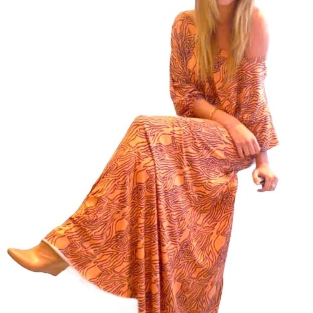 Rachel Pally Off Shoulder/Boatneck Maxi Dress - Size S